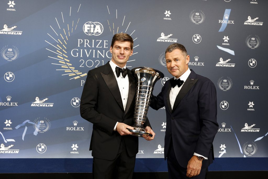 Verstappen was crowned Formula One World Champion