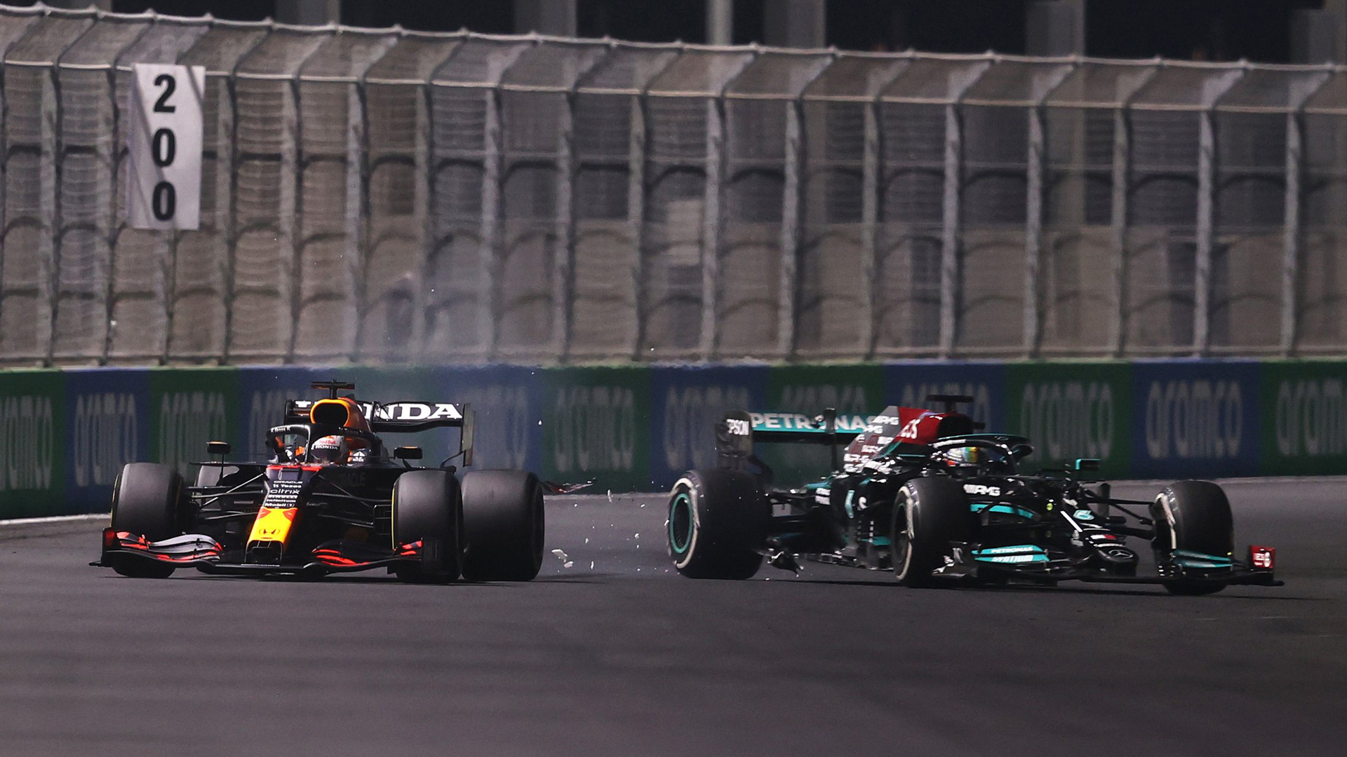 Verstappen was summoned to the stewards after a collision with Hamilton