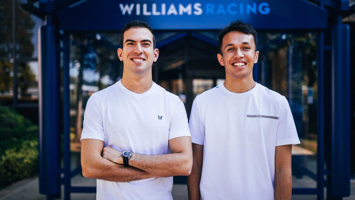 On his first day at Williams, Albon has a humorous mishap 
