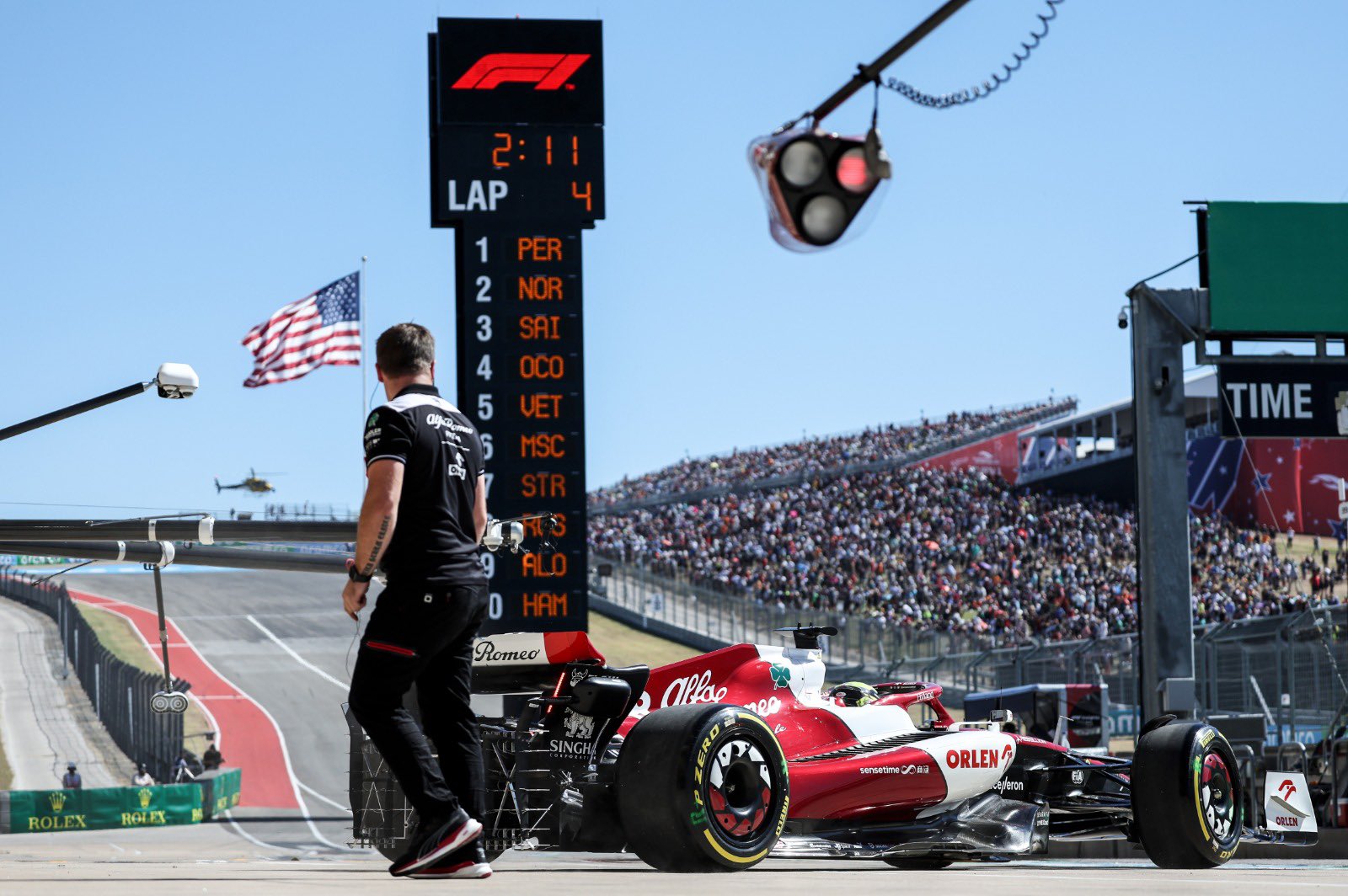 FP1 results of F1 United States Grand Prix in 2022