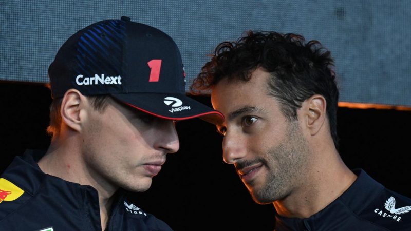 Max Verstappen and Daniel Ricciardo Red Bull Racing 2023