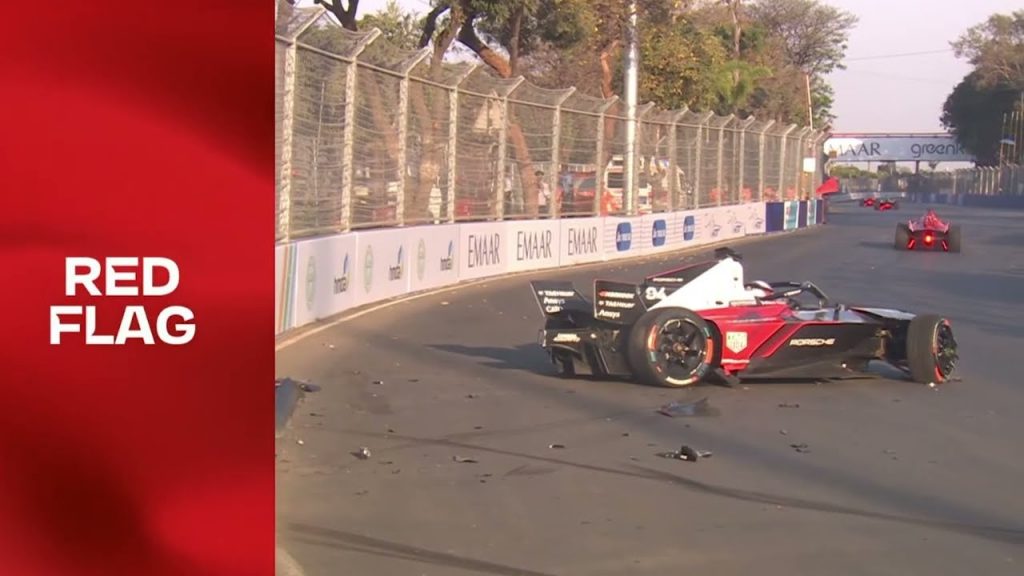 Wehrlein Formula E crash